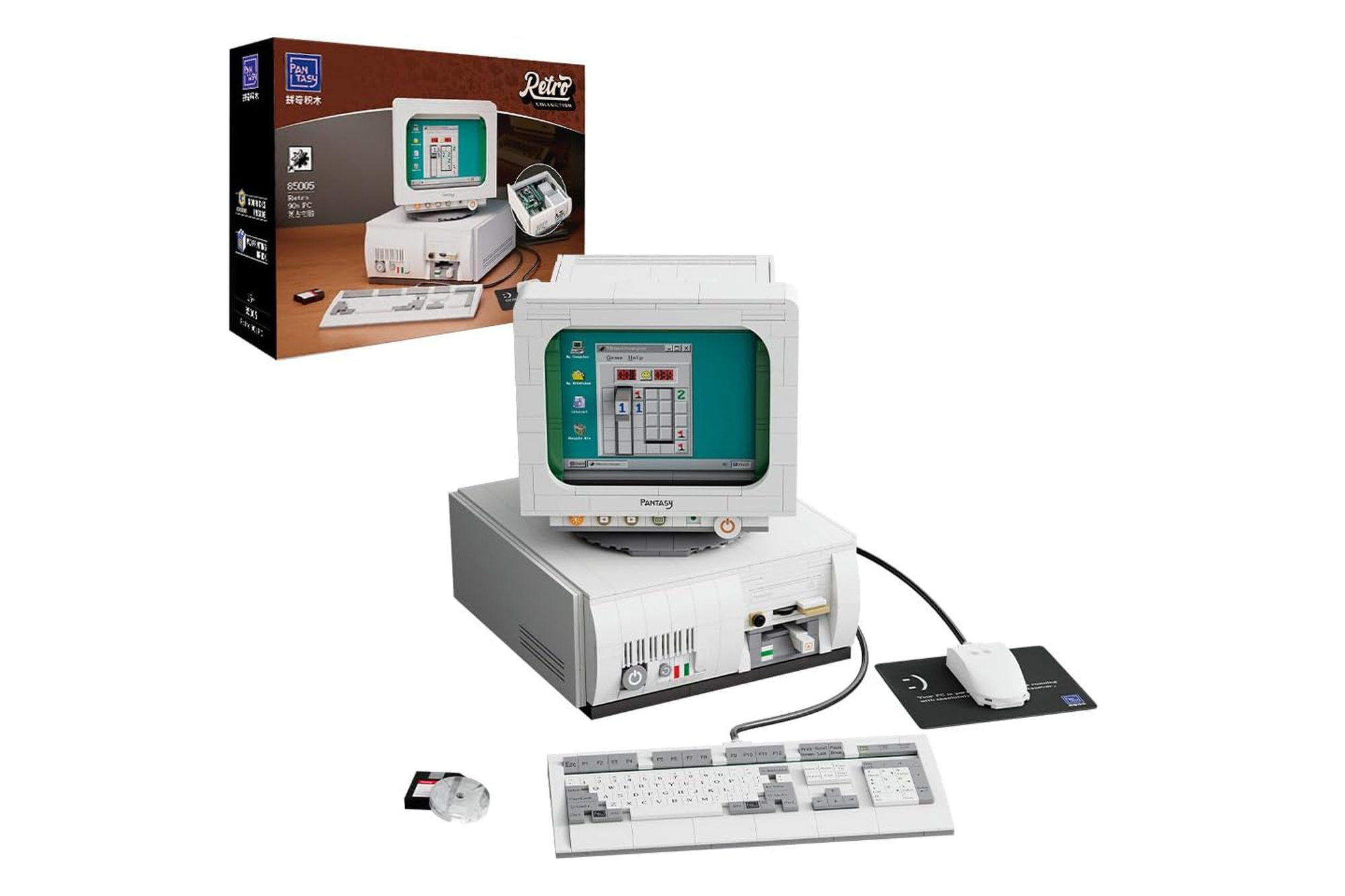 Pantasy Retro Computer 1637 Stk. Vintage Computer Bausteine