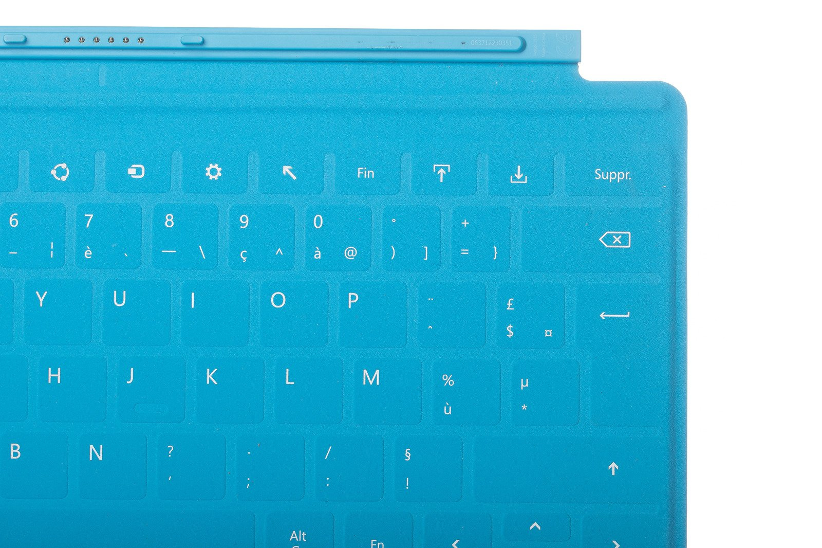 Tastatur Microsoft Surface Touch Cover 1 Hellblau AZERTY Französisch Grade A