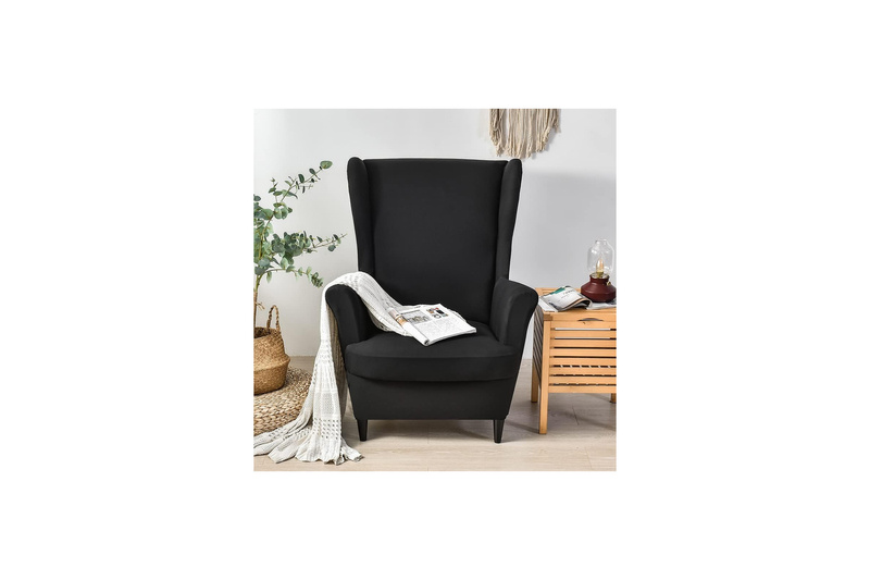 Black Armchair Cover with Ears