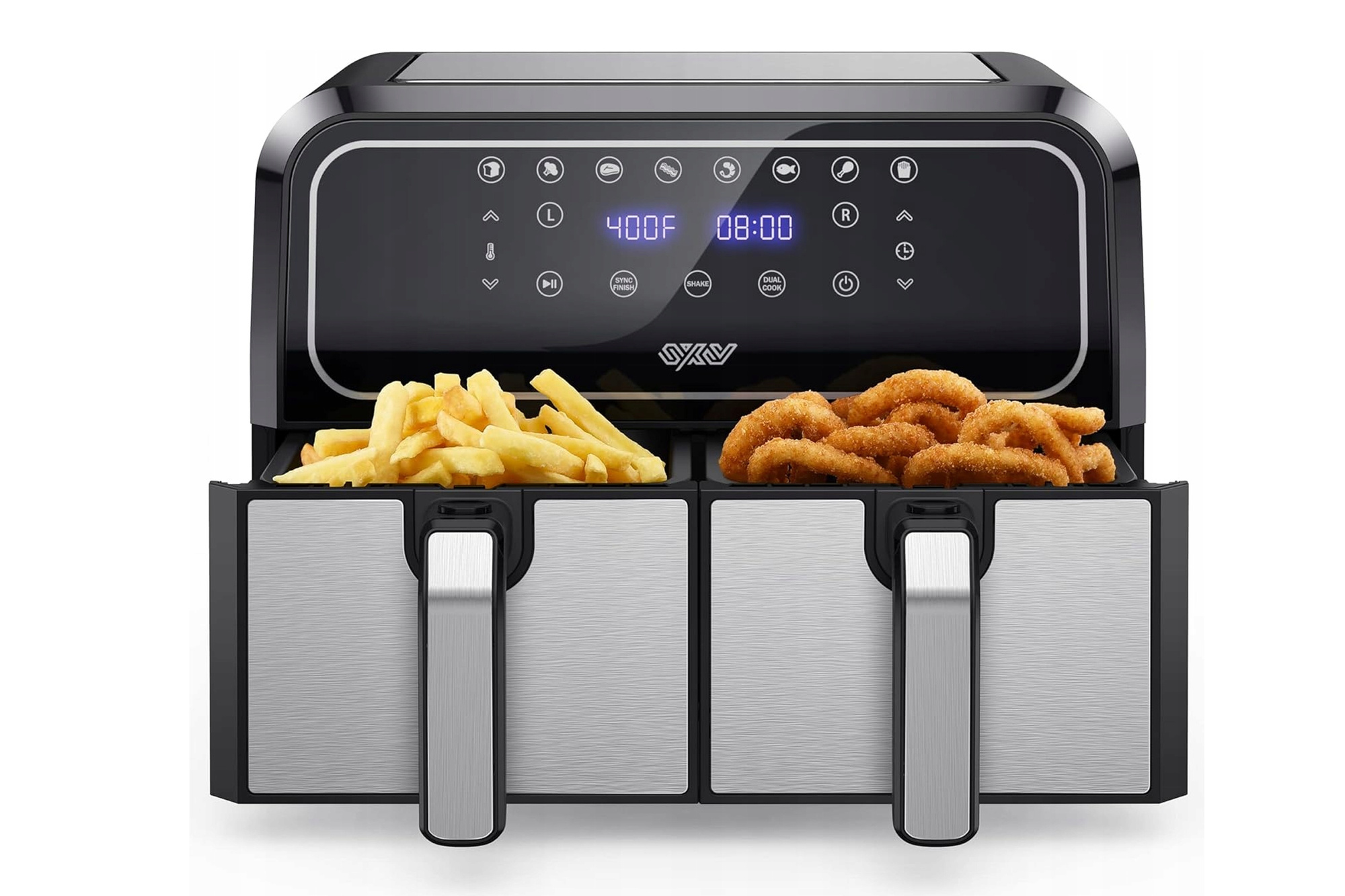 Innsky 8-Liter-Heißluftfritteuse mit 2 Körben, SYNC & DUAL COOK