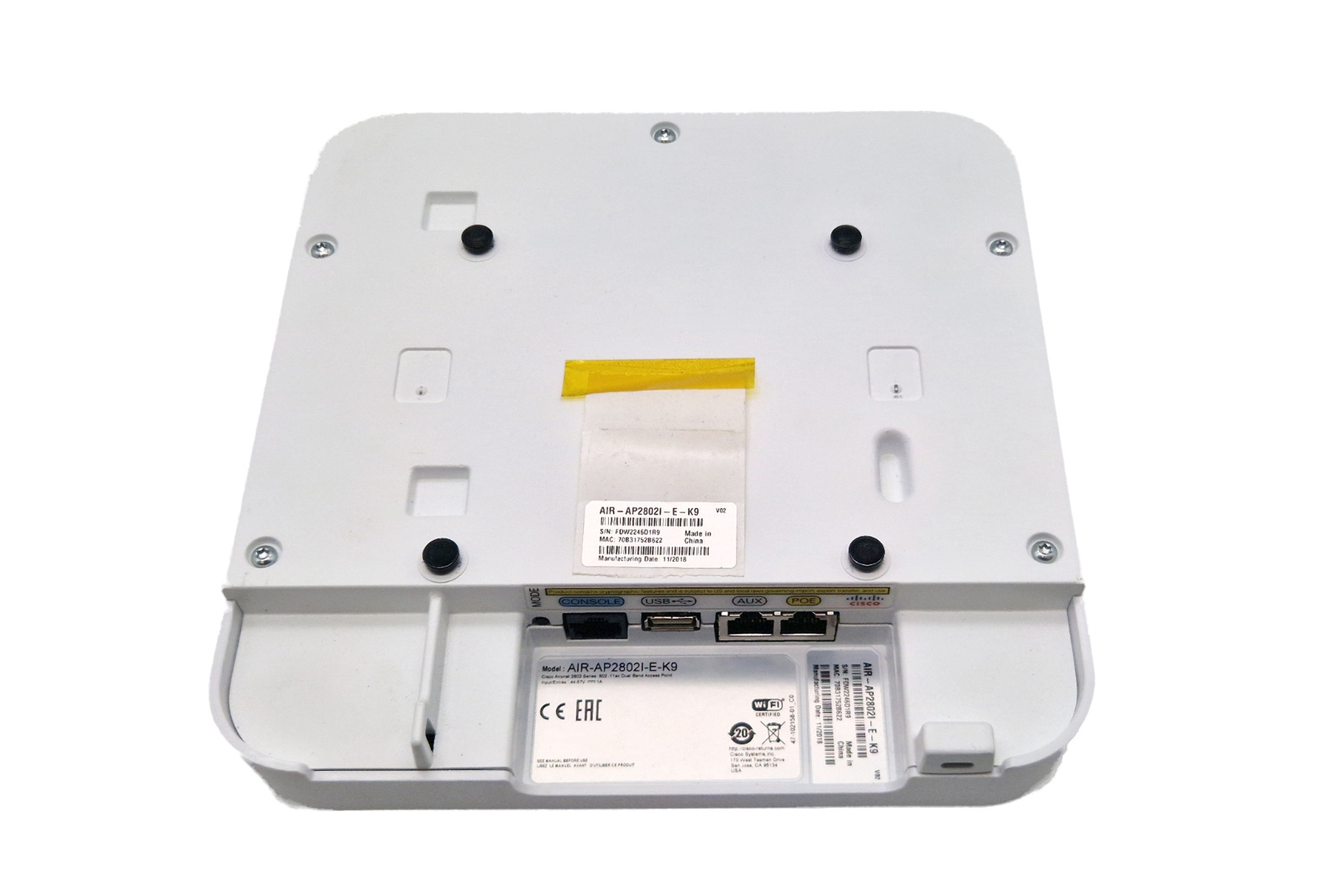 Cisco WLAN-Zugangspunkt AP AIR-AP2802I-E-K9 PoE