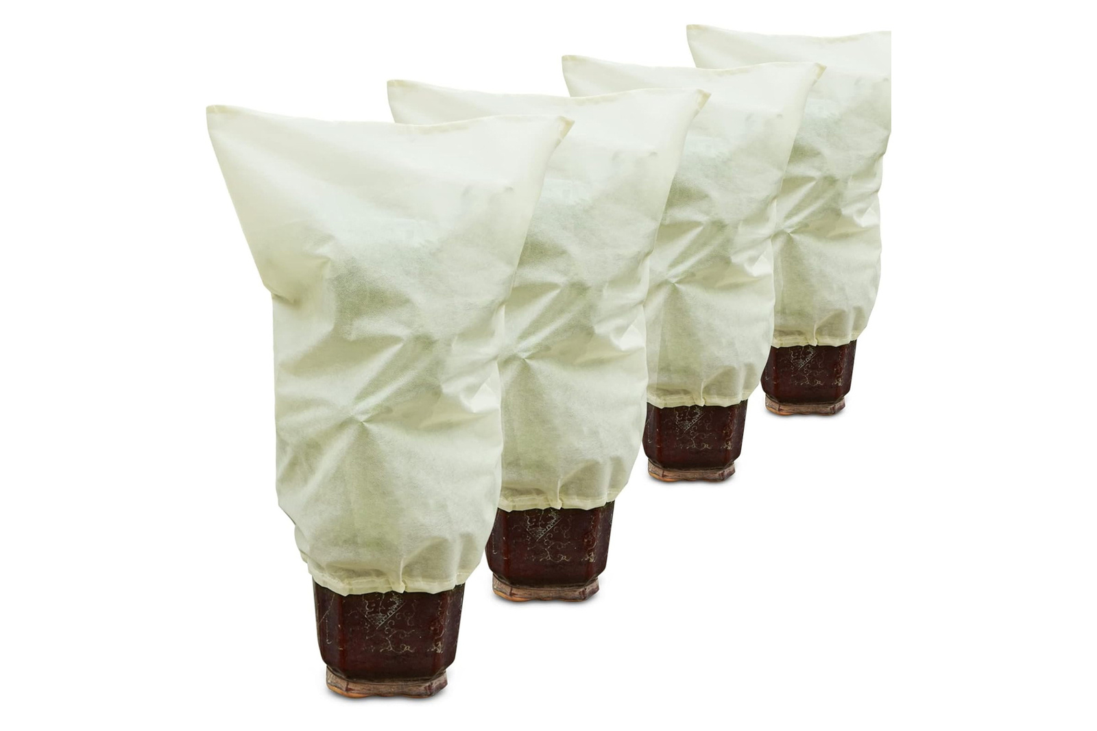 Muzhira 4 Stück Winterblumenabdeckung 50 g/m² 60 cm x 80 cm