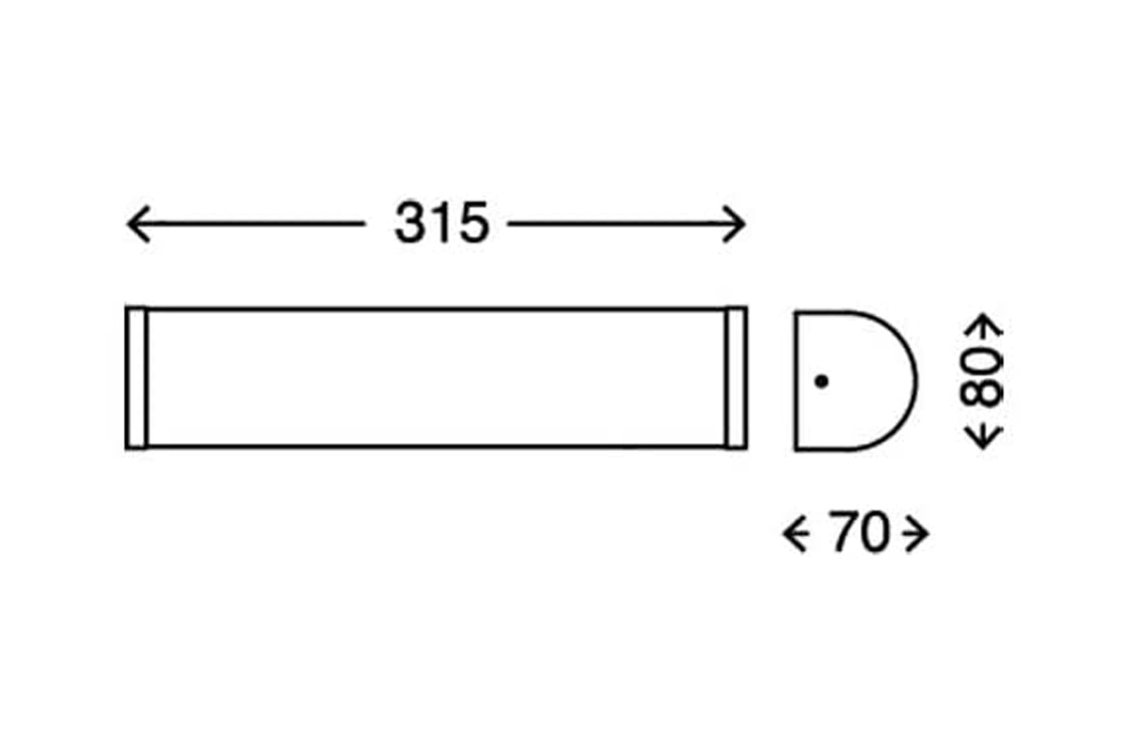 Badezimmer Wandleuchte 2109-026 Briloner Splash 2xE14 / 40W