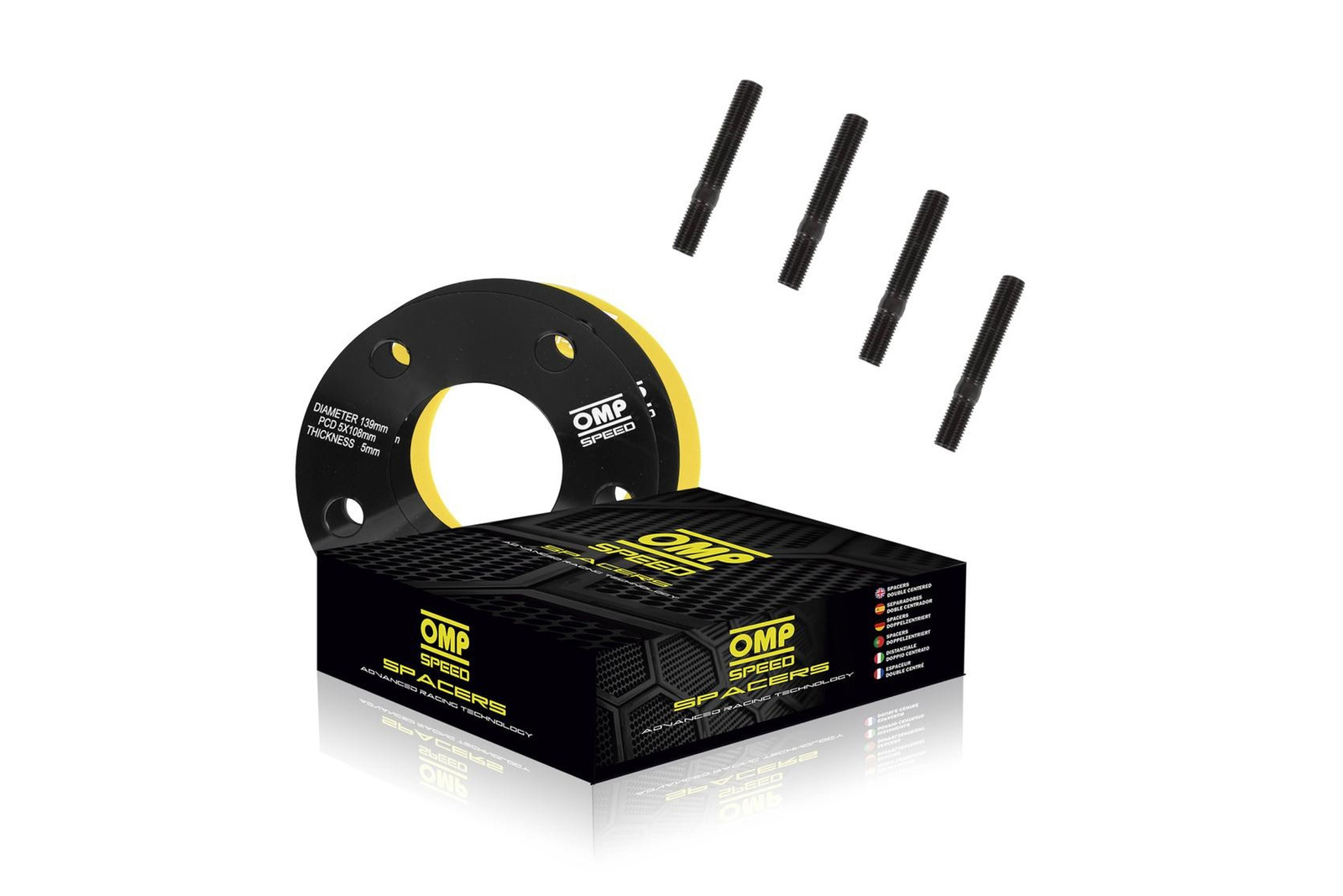 Dystanse kół OMP OMPS08101501 15MM 4X100 57.1 M12X1.5