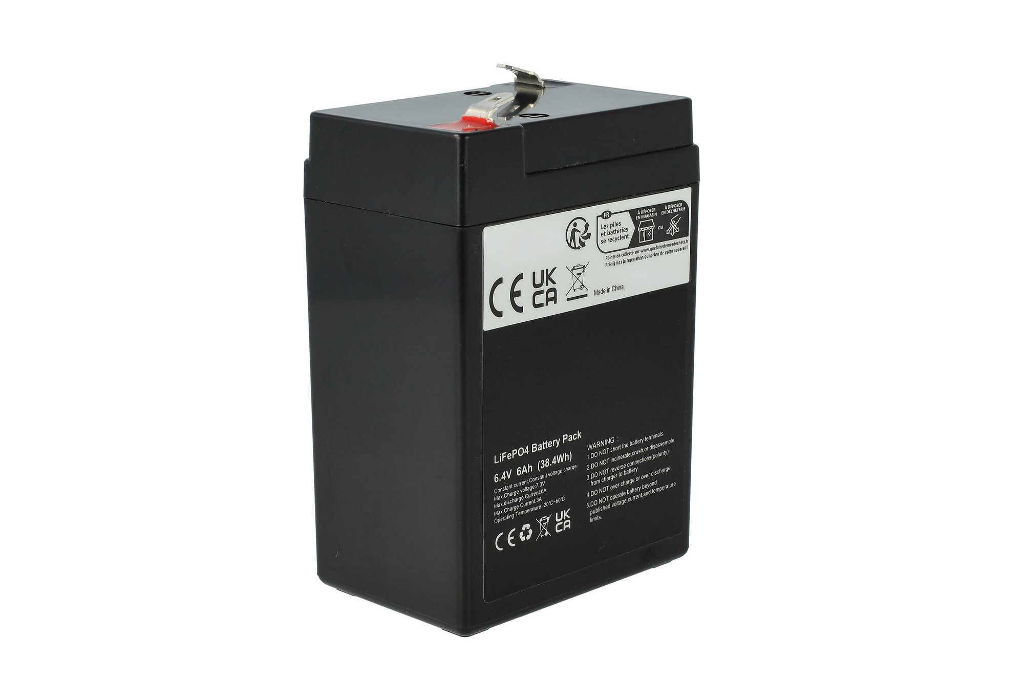 Akumulator LiFePO4 6.4V 6Ah 6000mAh BMS zamiennik 6V