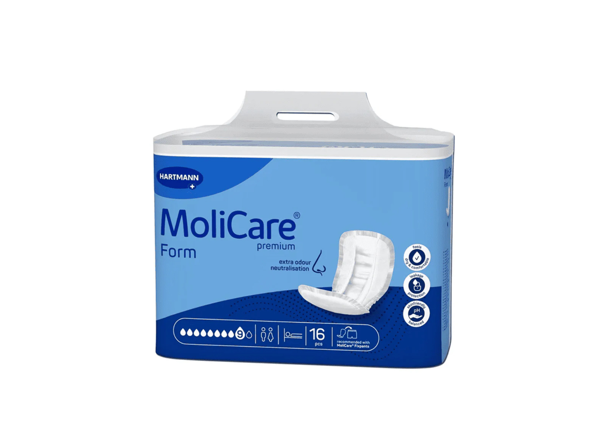 Hartmann MoliCare Premium Form Einlagen 9 Tropfen 16 Stück Schutz