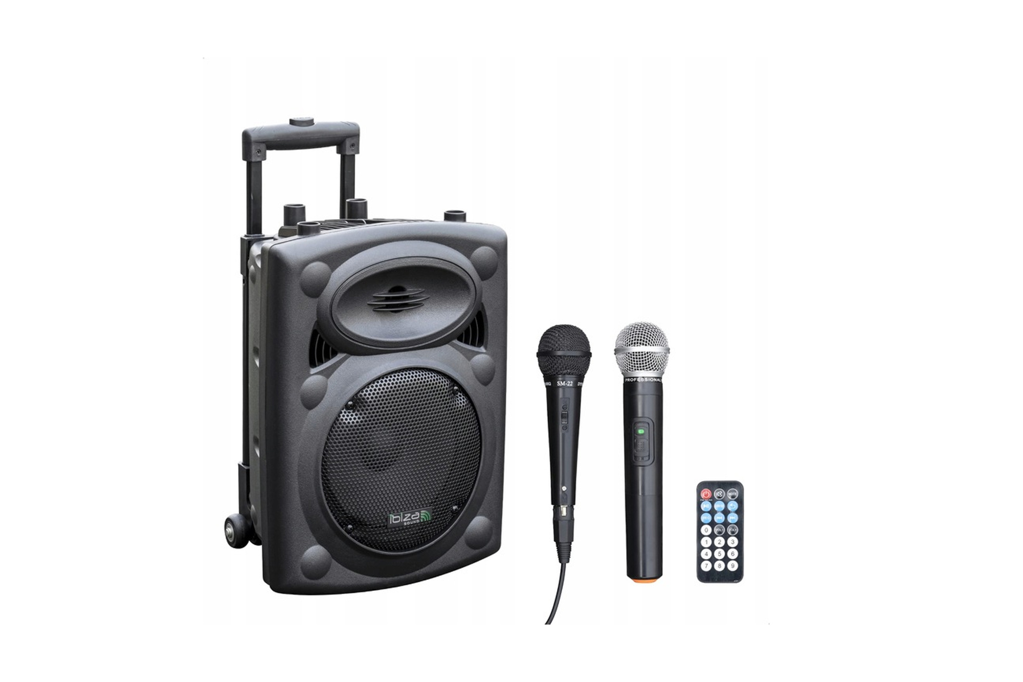Ibiza PORT8VHF-BT Głośnik przenośny 8" 400W Bluetooth USB SD