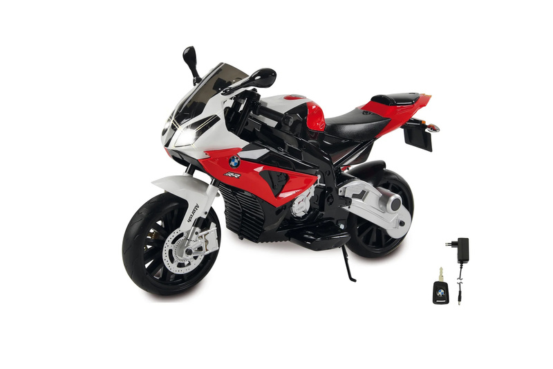 JAMARA 460280 Motor BMW S1000RR 12V Czerwony LED Skóra EVA Kluczyk