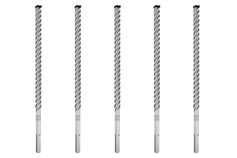Bosch EXPERT Wiertła udarowe SDS max‑8X Ø25 mm, dł. 520 mm, 5 szt.