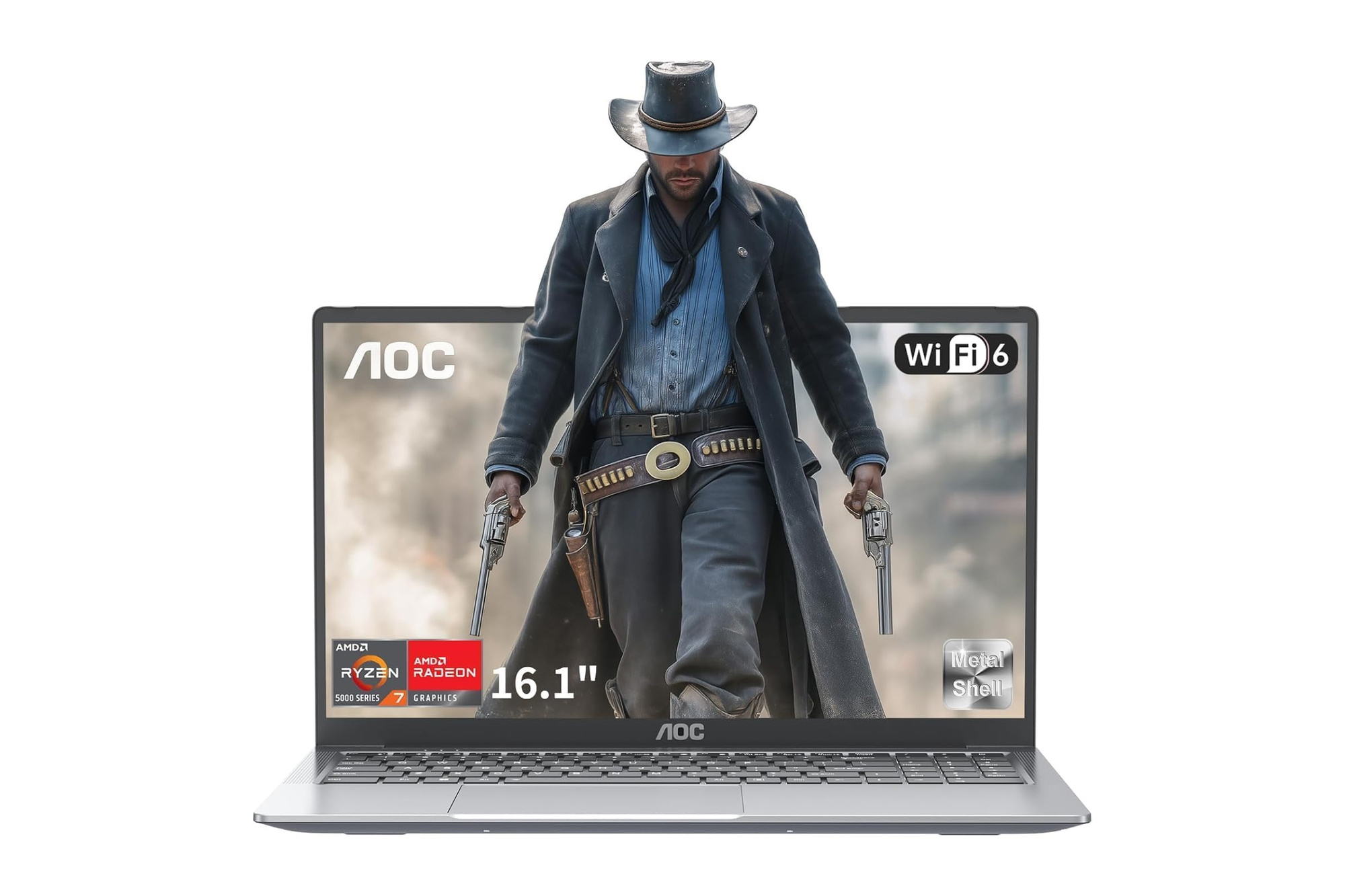 Laptop AOC AX16PRO 16" Ryzen 7 5700U 16GB 512GB SSD W11 QWERTY