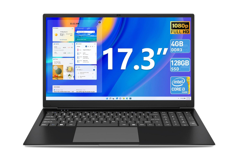 Laptop SGIN 17,3" FHD Intel i3-5005U 4GB RAM 128GB SSD WiFi Dual Band