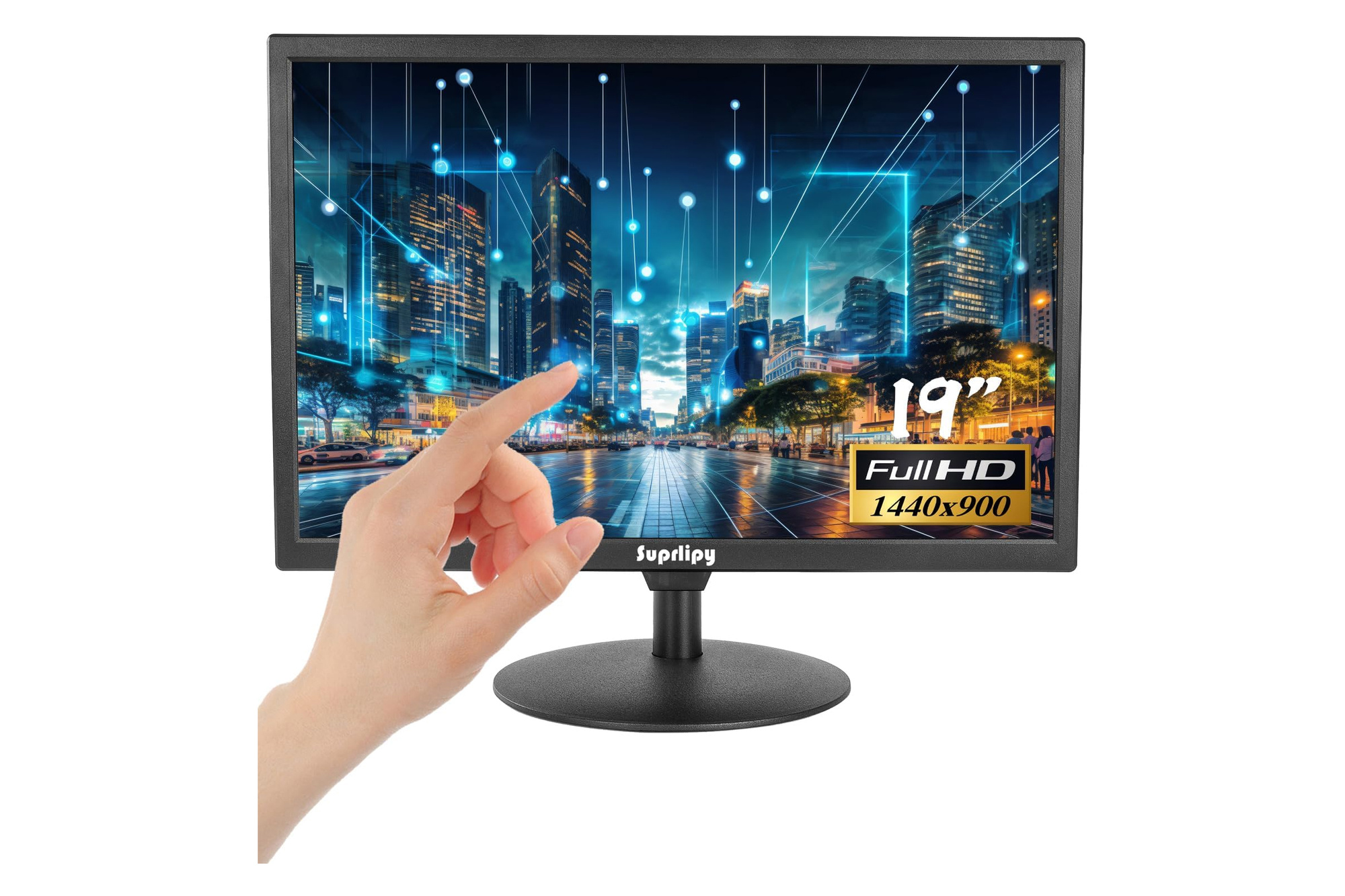 Monitor dotykowy Suprlipy SY19WM 19" 1440x900 HDMI VGA BNC POS