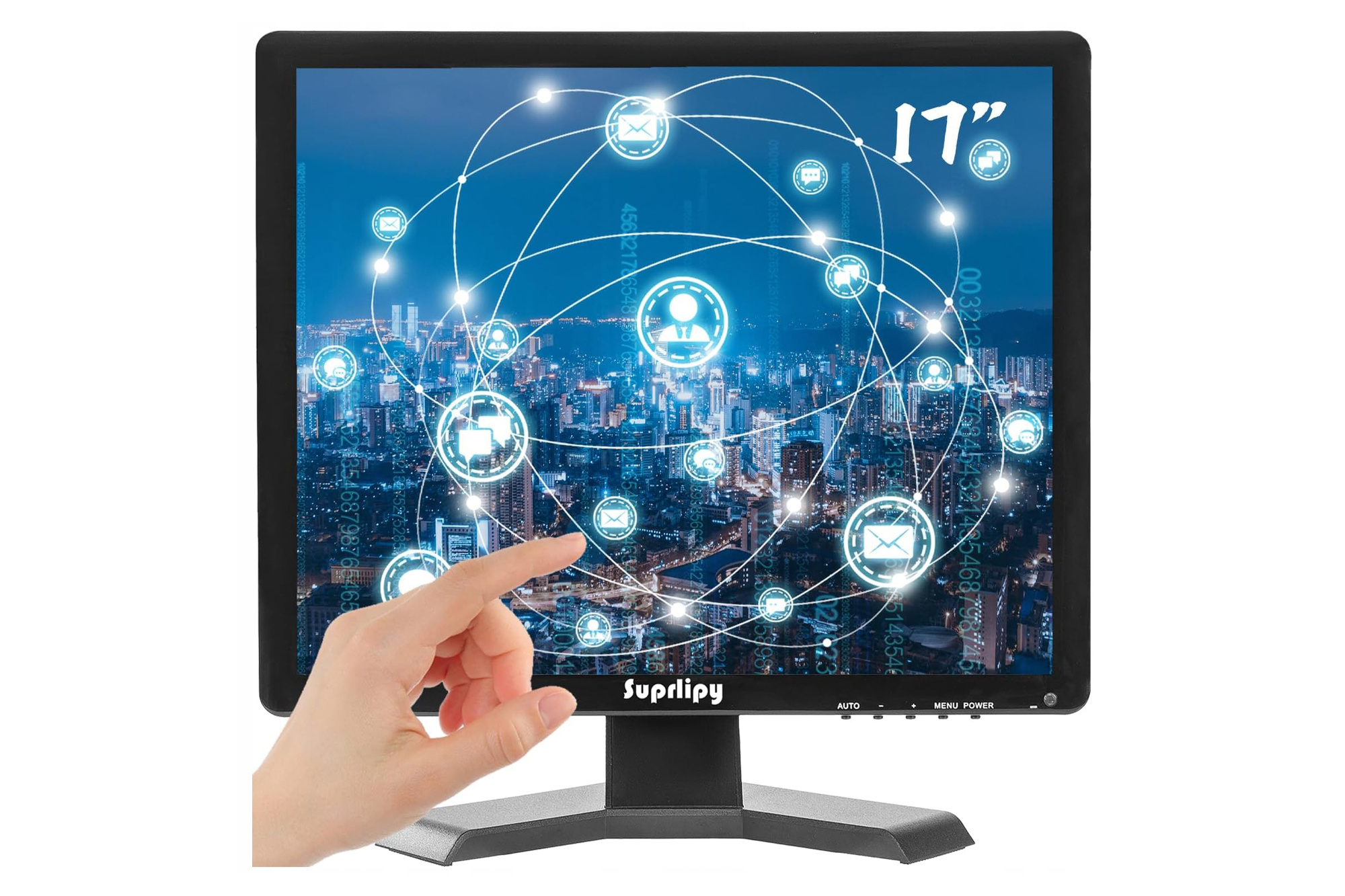 Monitor dotykowy 17" 1280x1024 HDMI VGA BNC USB POS 10-pkt IPS Głośniki