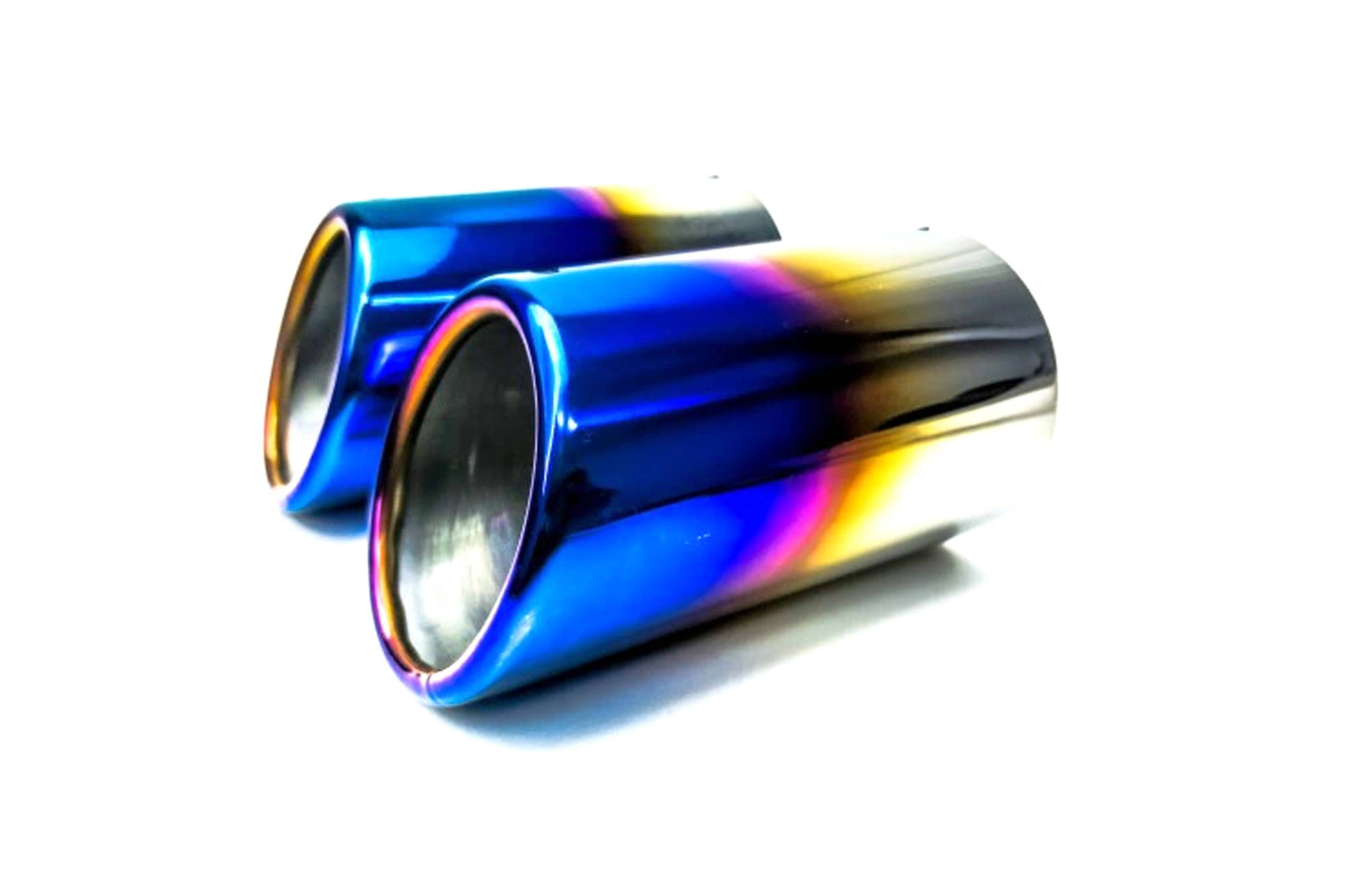 Końcówki wydechu nakładka 70mm Niebieskie