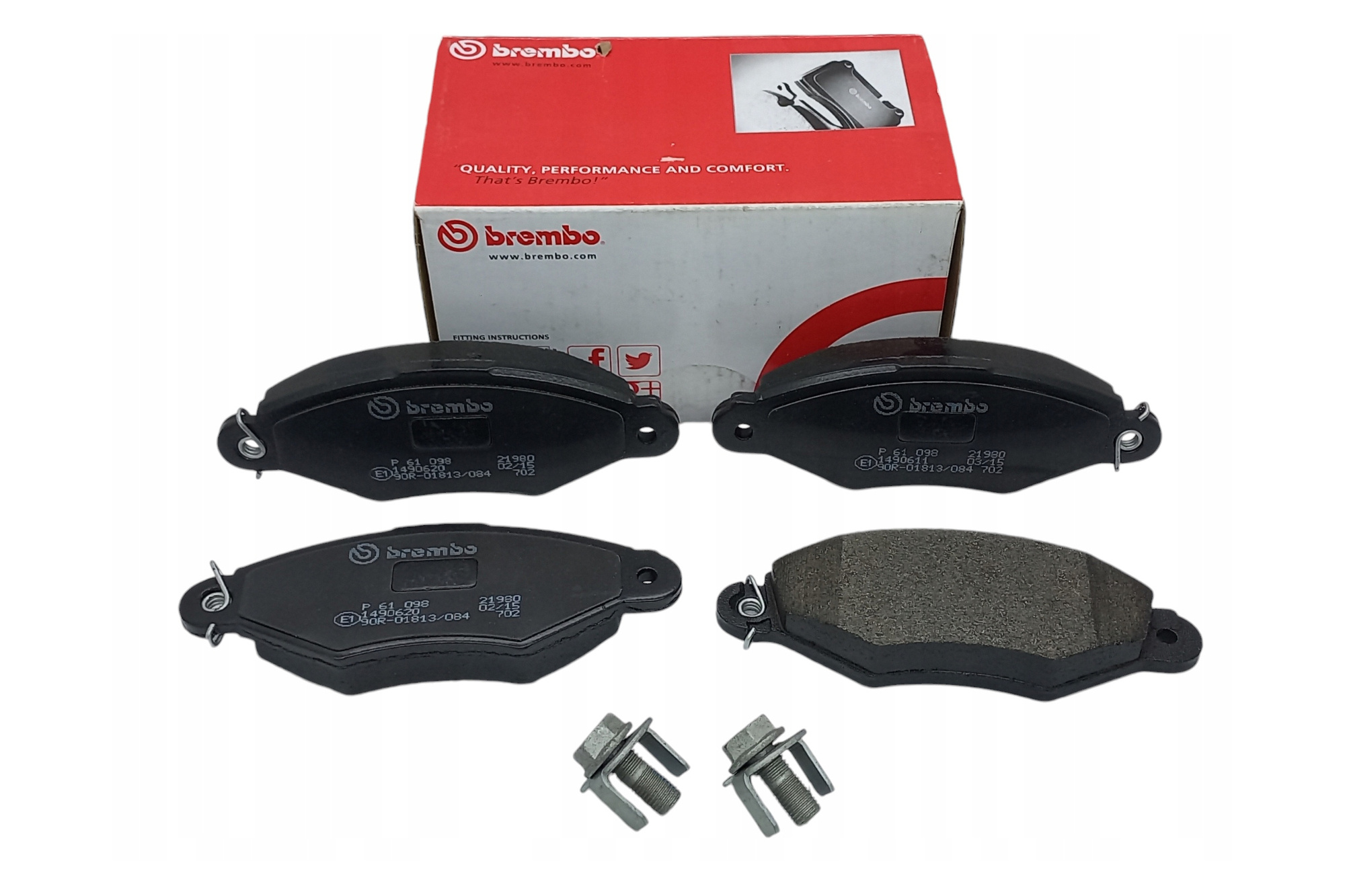 Brembo P 61 098 Klocki hamulcowe przód