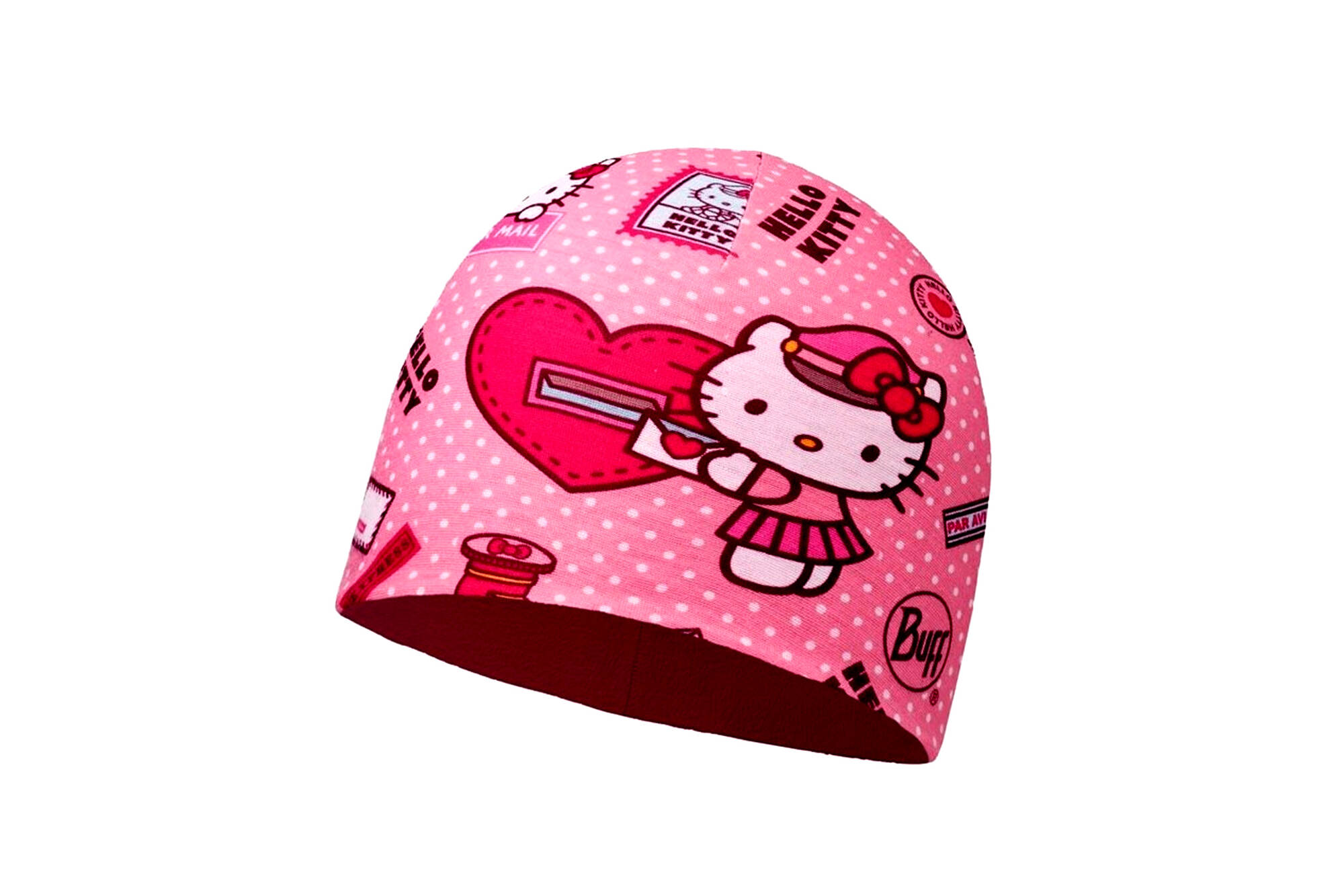 Czapka Dziecięca Buff Junior z Microfibry i Polaru Hello Kitty Mailing Rose