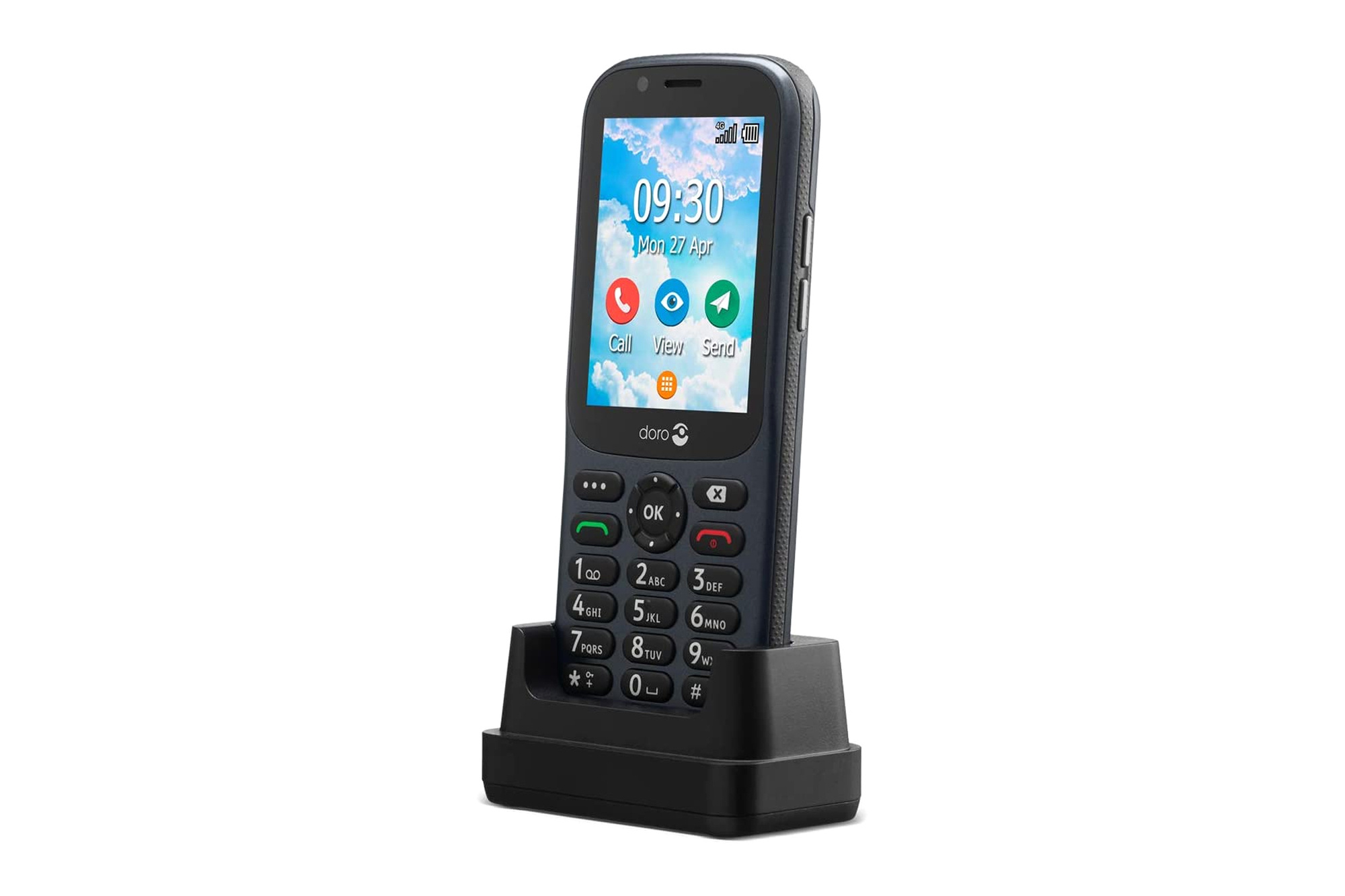 Telefon komórkowy dla seniora Doro 731X 4G Szary